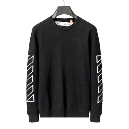 OFFC32 New High Quality Sweater Round Neck Top