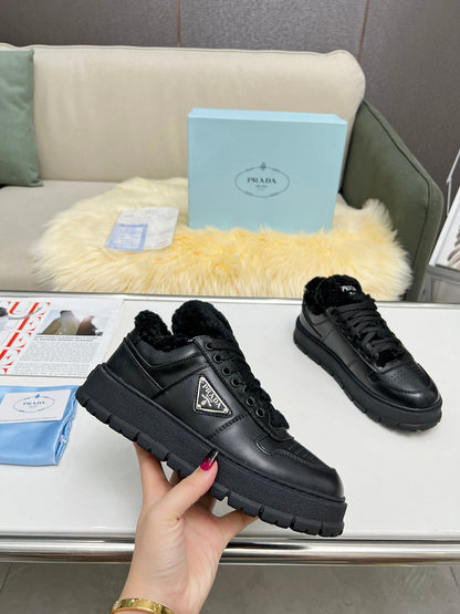 BPS16 Wool Women 35-42 Leather Shoes with box