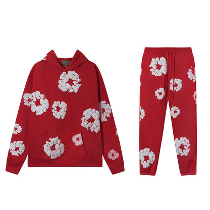 MMC2  New Kapok Flower Set Hoodie+Sports Pants clothes