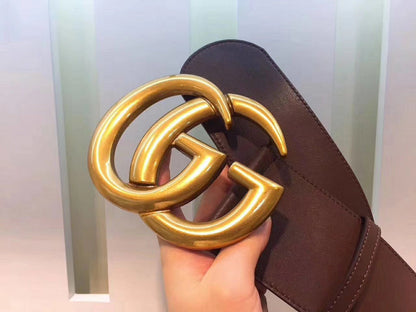 GCBL28 Brand wide 7.0cm total length 95-125cm Belt wonderful winder High Quality fashion gold buckle Belt