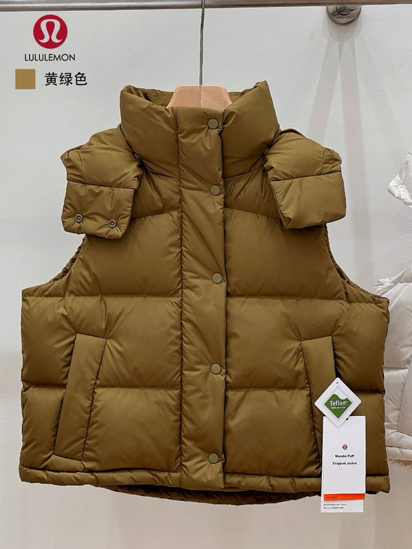 042019  Women's classic four-section bread goose down vest   (Adult style)