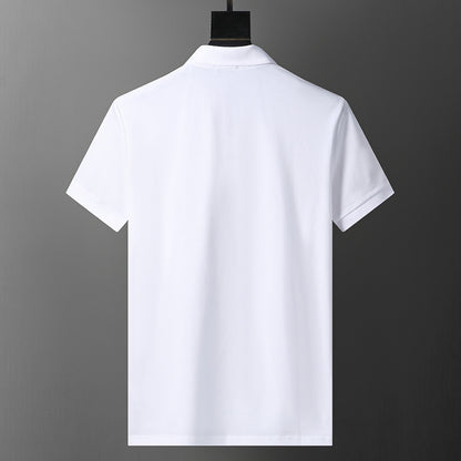 MOC017  Men's short sleeved lapel polo shirt clothing