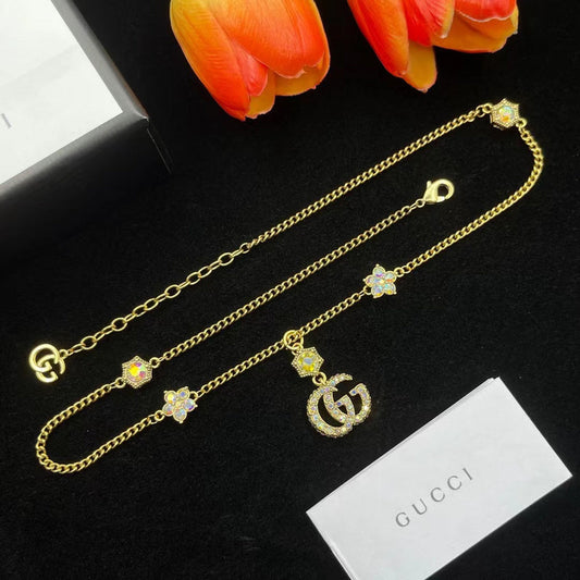 GN33  Necklace 316L steel plating gold Jewelry