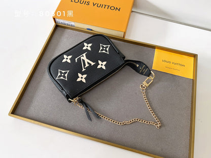 LLP47 Bag 15.5x10.5x4CM Wallet leather bag High Quality