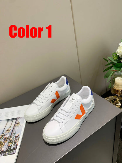 HTSS4  Women and men real leather shoes 36-40 5 colors with box