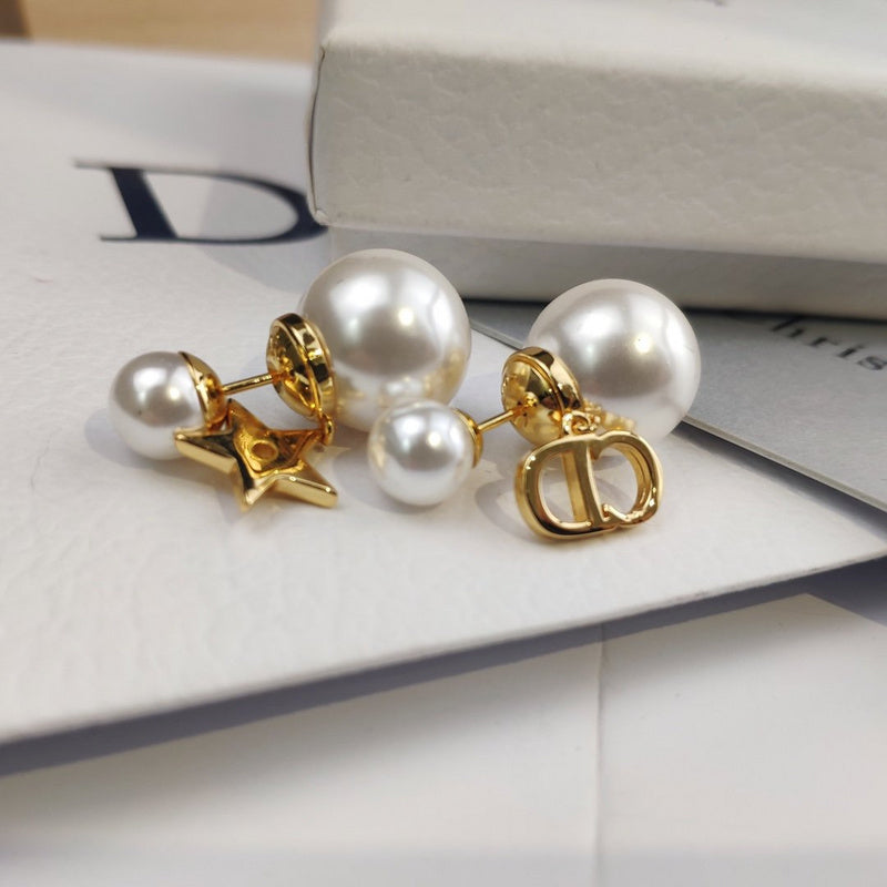 DE100 Fashion high quality alloy imitation pearl earrings  Jewelry