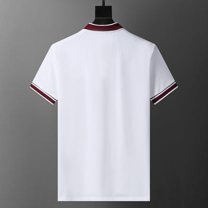 MOC019 Men's short sleeved lapel polo shirt clothing