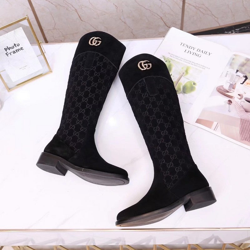 BGS10 Women 35-42 Boots 3.5cm Heel shoes with box