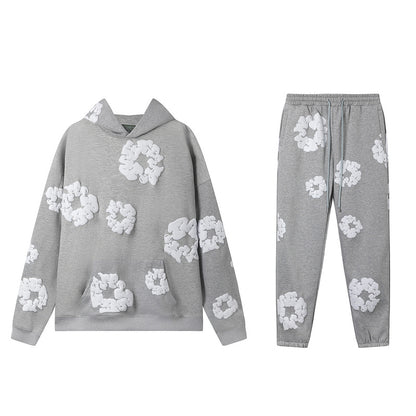 MMC2  New Kapok Flower Set Hoodie+Sports Pants clothes