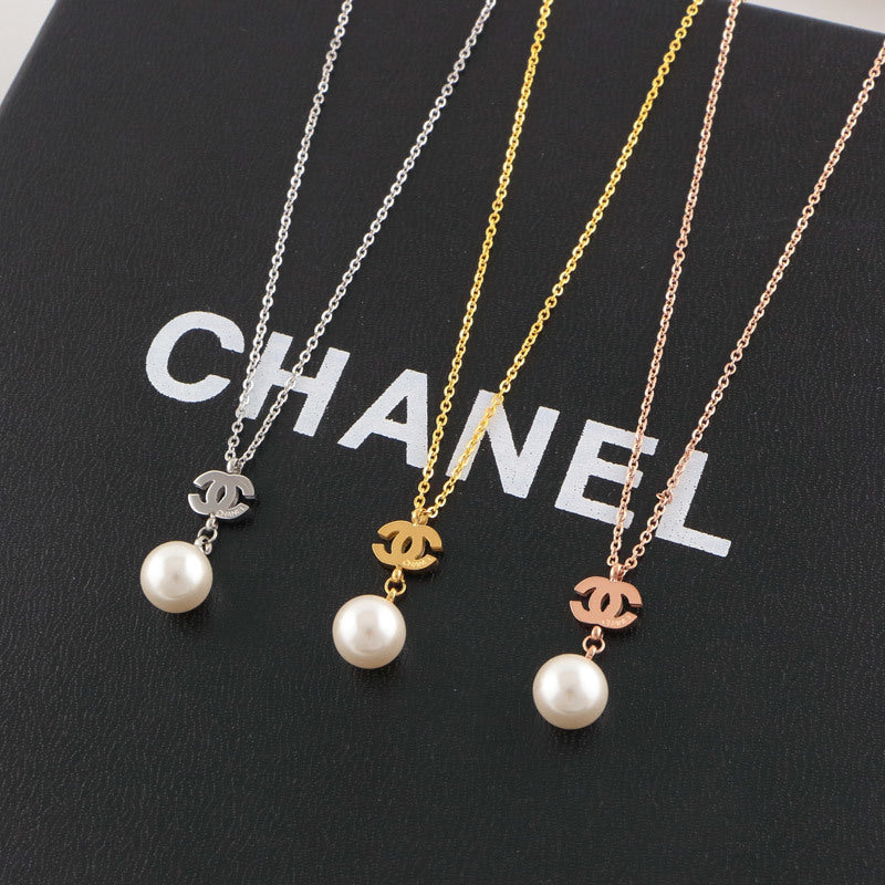 CHN58 Necklace 316L steel plating gold gift silver/Gold/rose necklaces Jewelry