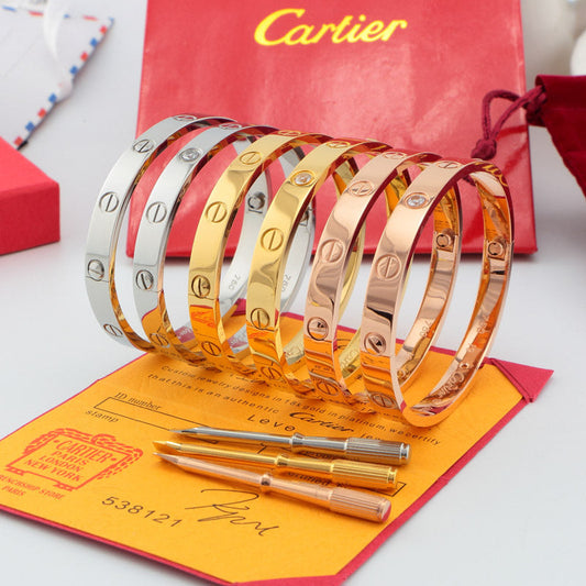 CAB15 brand bangle LOVE bracelet screw bracelet with screwdriver The most classic bangle 316L steel 18K gold plated  Jewelry