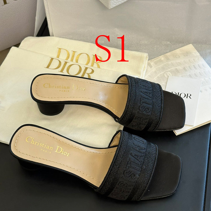 MJDS09 Shoes Women 4.5CM slippers 35-41 with all packaging