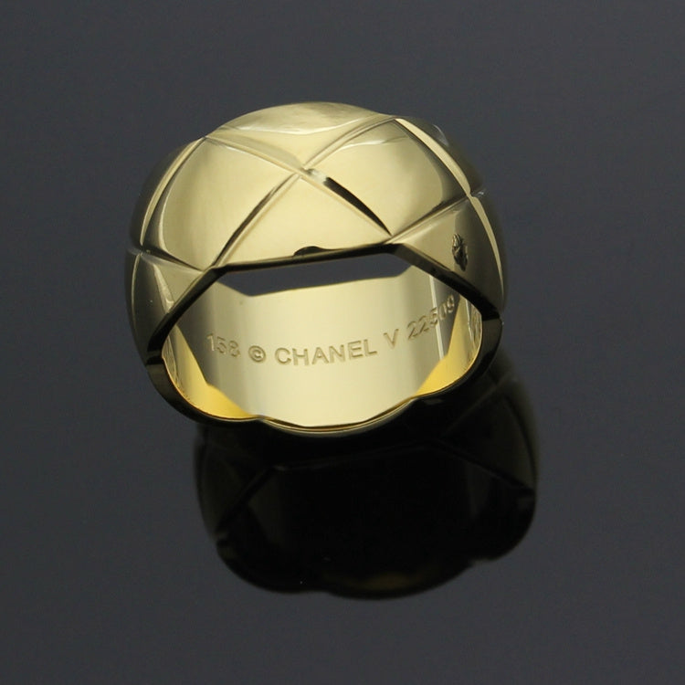 CHR1 fashion ring 316L steel and gold plate big or small size  Jewelry