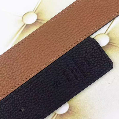 LVBL7 wide 3.8cm total length 100-125cm Leather Belt High Quality With packing