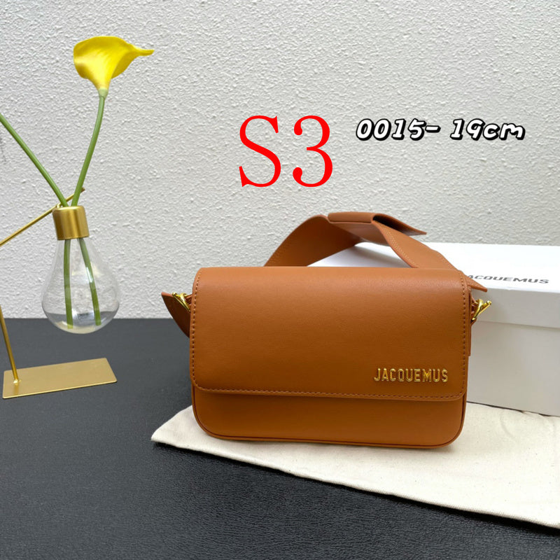 LJP3 Leather Bag 19-13-3.5CM Bags with box