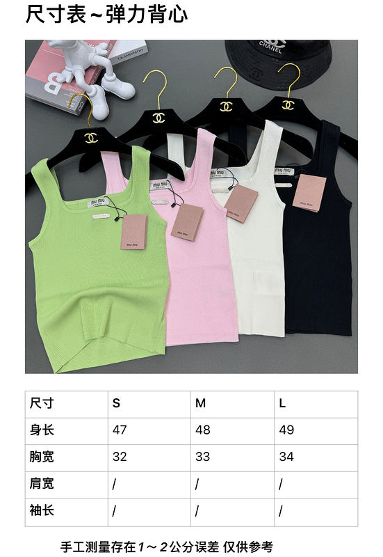 MIC6  Summer small square collar elastic pit slim version  Clothes