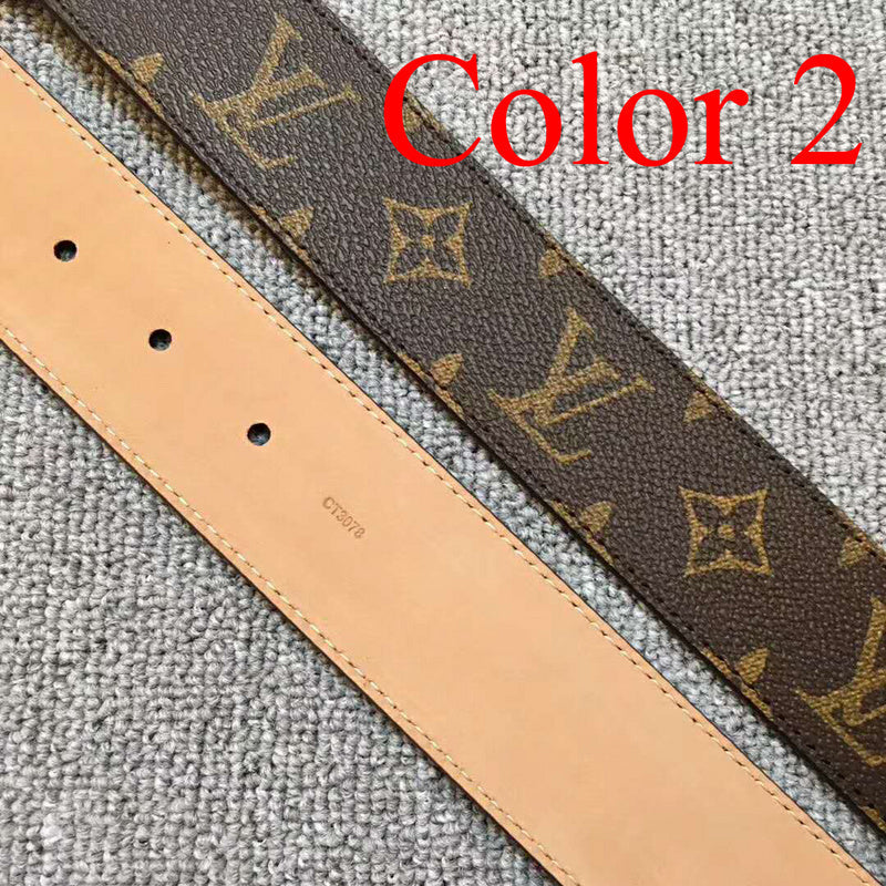 LVBL1 wide 3.8cm real leather women Belt with packing