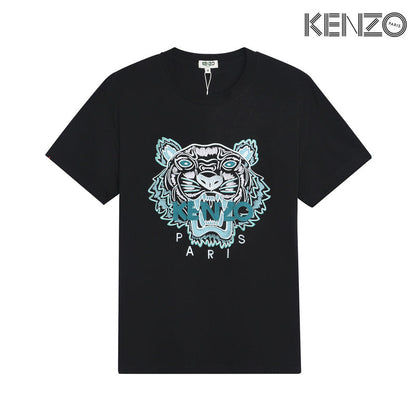 KEC26   Men's and women's fashion embroidered short-sleeved T-shirt