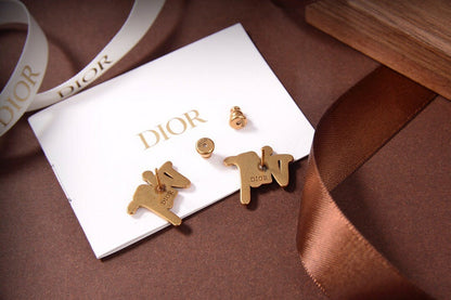 DE79 gold-plated earrings women's jewelry