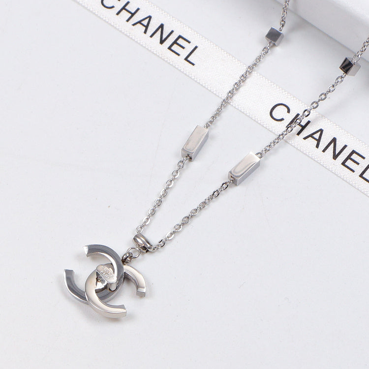 CHN11 Necklace 316L steel plating gold gift silver/Gold/rose necklaces Jewelry