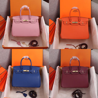 GHP1 Leather Cowhide Bag 25CM 30CM 35CM High quality Birkin Bag