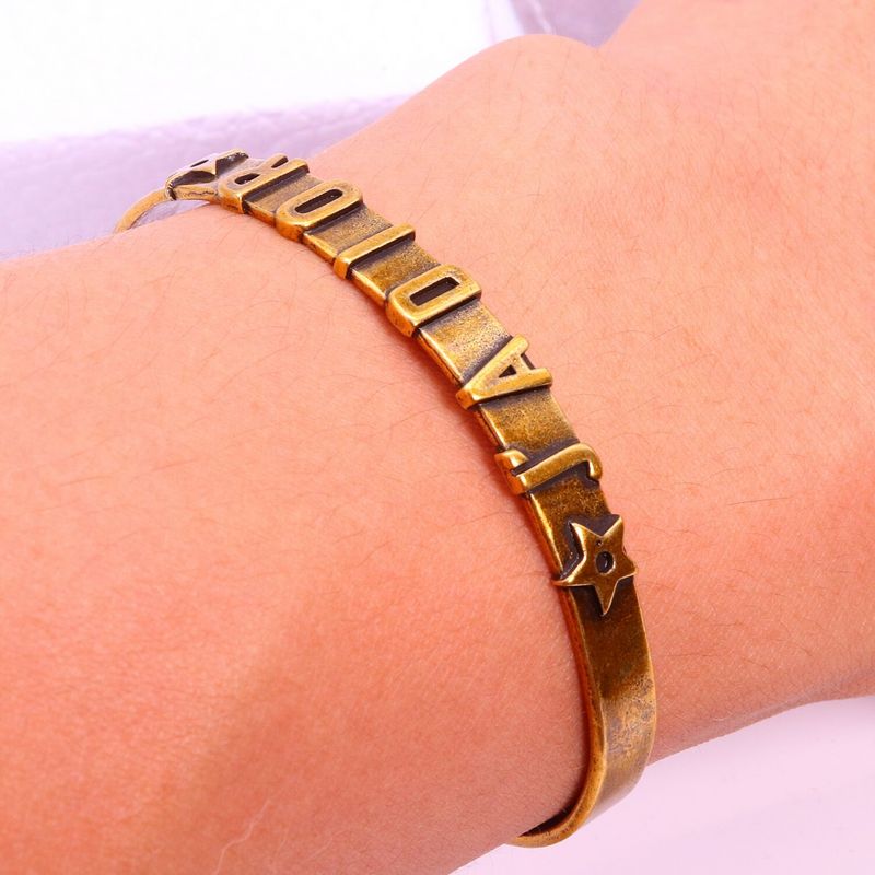 DIB7 Bracelet 316L steel plating gold Bangle Jewelry