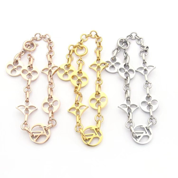 LVB01    Four leaf flower bracelet jewelry