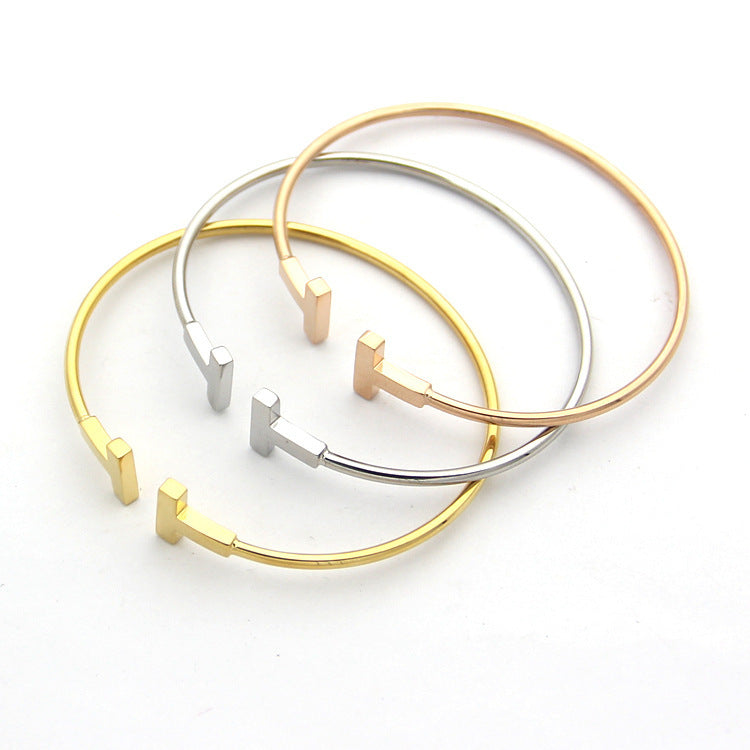 TB52 TT Classic Adjustable Bracelet 18K gold plated high quality jewelry