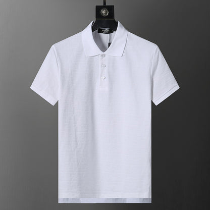 FDC10  Men's short sleeved lapel polo shirt clothing