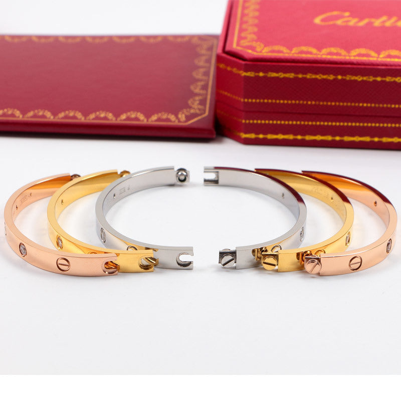 CAB15 brand bangle LOVE bracelet screw bracelet with screwdriver The most classic bangle 316L steel 18K gold plated  Jewelry