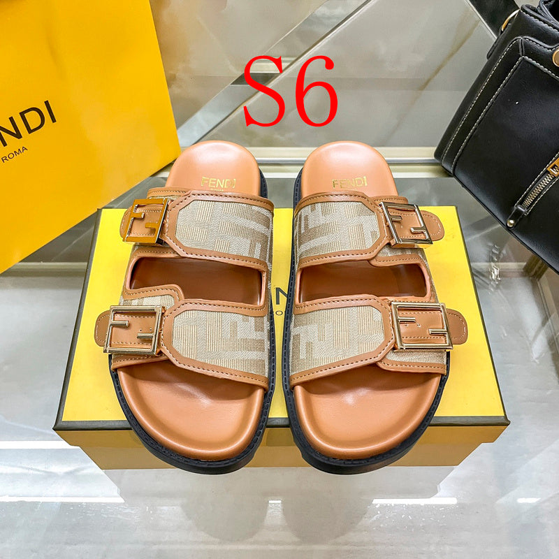 MFS5 Leather slippers Women shoes 35-40 With box