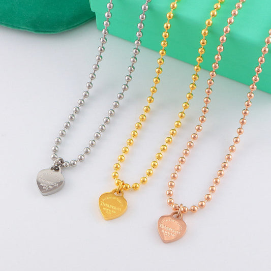 TN13 Necklace 316L steel plating gold necklaces Jewelry