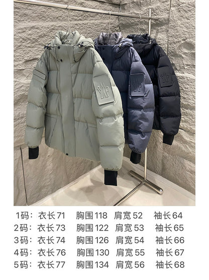 042071  Men's new Velcro armband winter hooded down jacket clothes