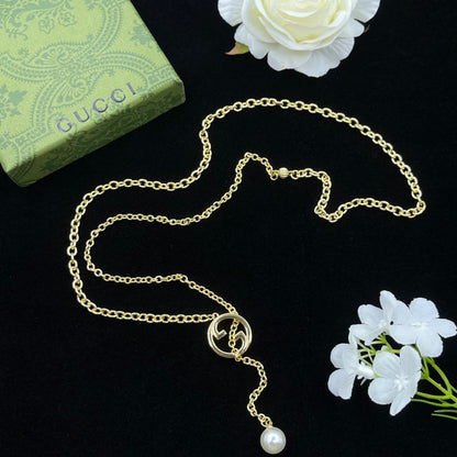 GN35  Necklace 316L steel plating gold Jewelry