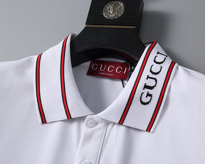 GUC059 Men's short sleeved lapel polo shirt clothing