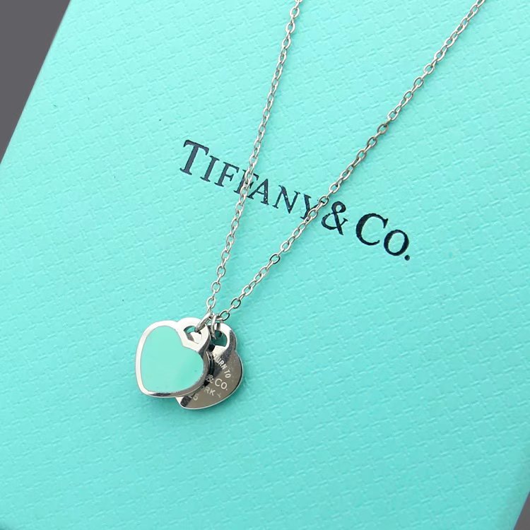 TN023  Women's heart-shaped stainless steel necklace jewelry