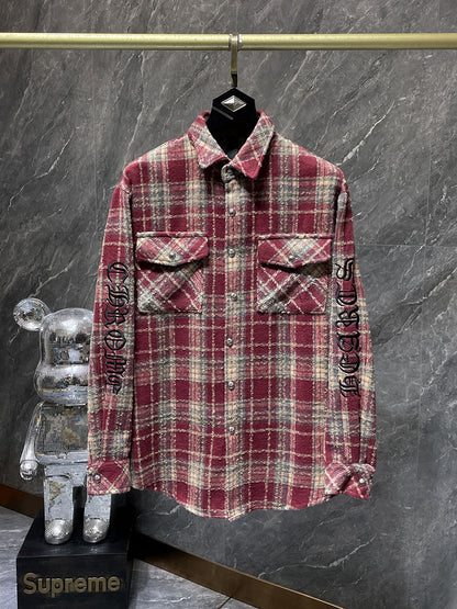 KLC6 Men's and women's shirts made of woolen fabric clothes