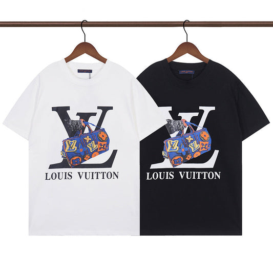 LVC149  New men's and women's letter summer short sleeved T-shirt