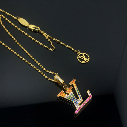 LVN016 New Women's Fashion Gold Plated Necklace Jewelry