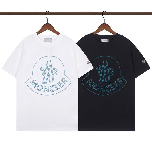 MOC013 New  Men's and women's letter T-shirt Clothing