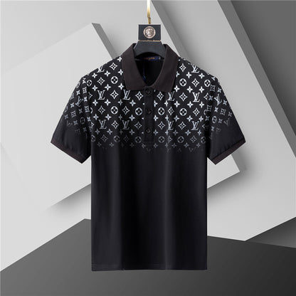 LVC177 Men's short sleeved lapel polo shirt clothing