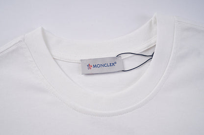 MOC09 New  Men's and women's letter embroidery short-sleeved T-shirt clothing