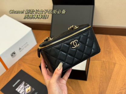 ACP8 Leather Bag 17-11CM Cosmetic Bag with box