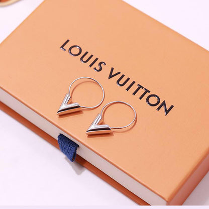 LVE11 Classic Ring Earrings for women 316L steel and gold plated top quality   Jewelry