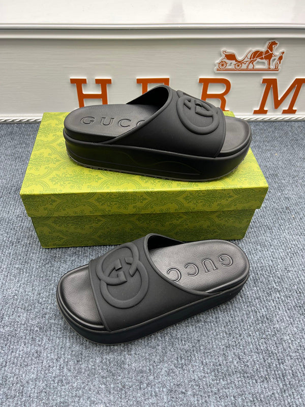 YGS02 Women Leather Slippers 35-41 Shoes with Box