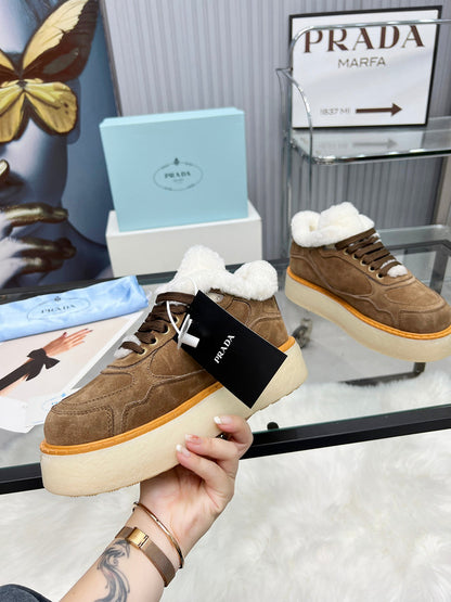 BPS17 Wool Women 35-42 Leather Shoes with box