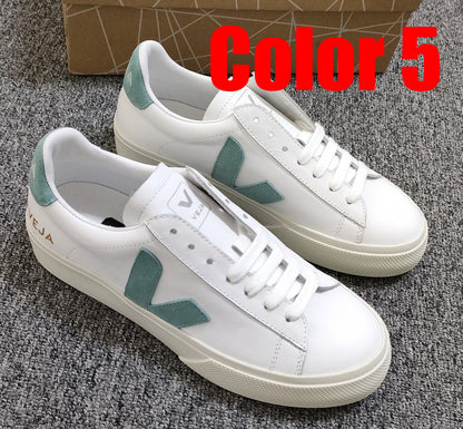 HTSS4  Women and men real leather shoes 36-40 5 colors with box