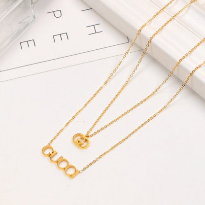 GCN12 Necklace copper plating gold Jewelry