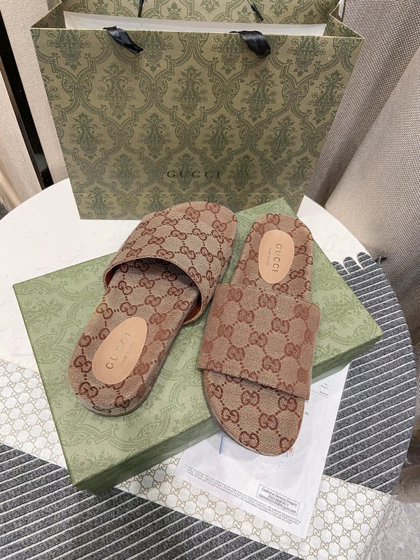 MJGS41 Leather slippers 3.0CM shoes 35-45 With box