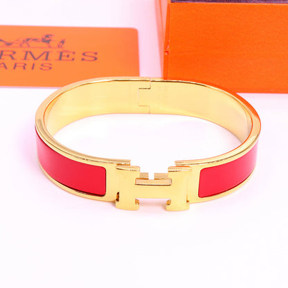 HB37 Bracelet 316L steel plating gold high quality bangles for Men size  gift jewelry  size 19